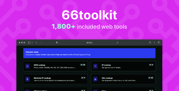66toolkit - Ultimate Web Tools System (SAAS)