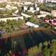 Aerial View of Football Stadium At Sunset - VideoHive Item for Sale