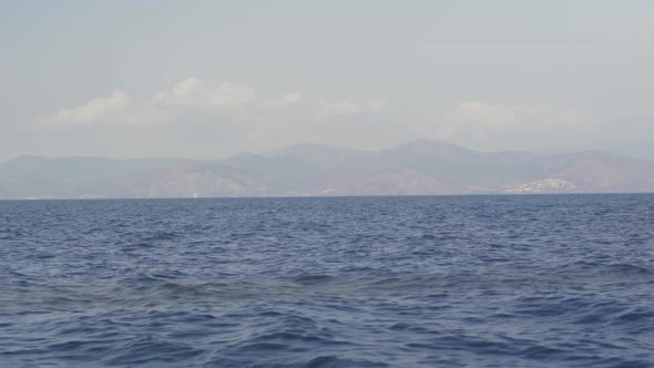 View of Yacht Near Ibiza Island