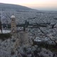 Drone Flying Around the Cliff From the Holy Church of Saint George in Athens - VideoHive Item for Sale