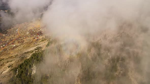 Feel Like a Bird Flying Over the Clouds Shoot on Drone