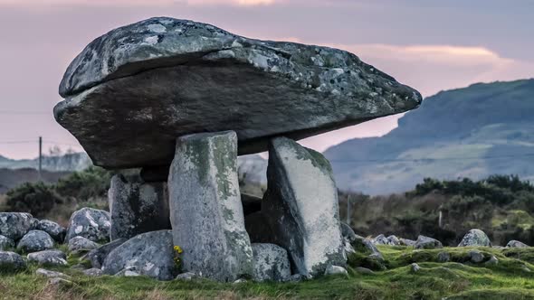 The Kilclooney Dolmen Between Ardara and Portnoo in County Donegal  Ireland