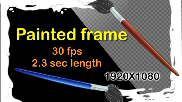 Paintbrush frame