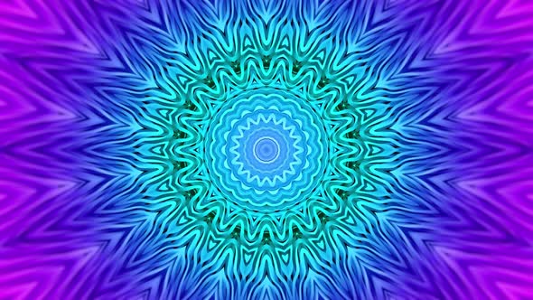 Blue Purple Mandala Abstract Background