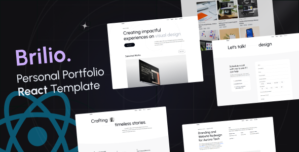 Brilio - Personal Portfolio React Template