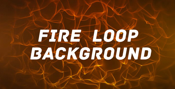 Fire Orange Animated Loop Background