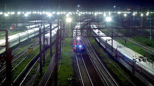 Departure Of The Night Train 