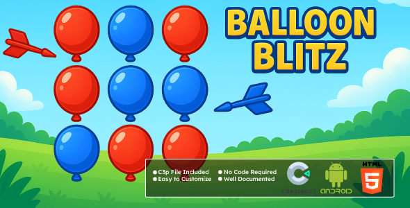 Balloon Blitz Game – Viral Game | HTML5 + Android Game | Construct 3