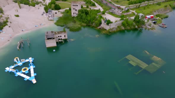 Abandoned Quarry for Extraction of Limestone