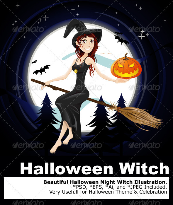 Halloween Night Witch