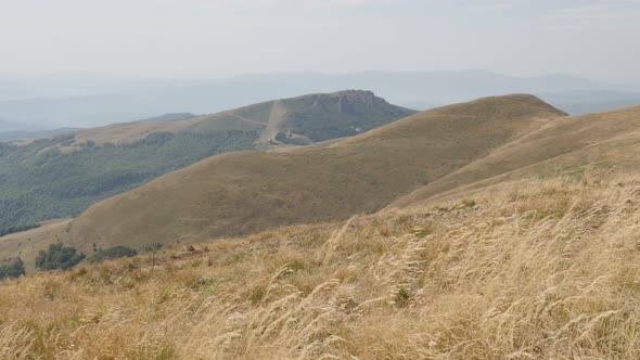 Cliffs on  Babin Zub top in Eastern Serbia 4K 2160p 30fps UltraHD footage - Vegetation and nature of