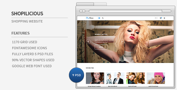 Shopilicious - Shopping website