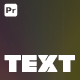 Minimal Text Animation | Premiere Pro - VideoHive Item for Sale