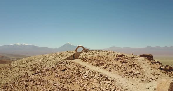 The archaeological site of Pukara de Quitor in Atacama Desert.