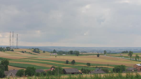 Agriculture Field By The Road