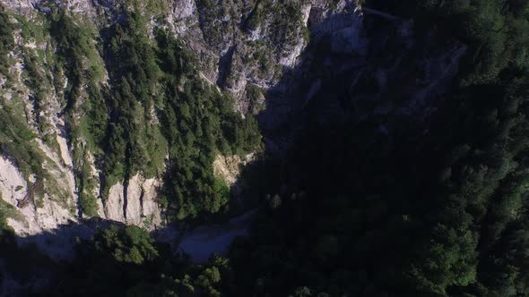 Aerial view of Neuschwanstein Castle