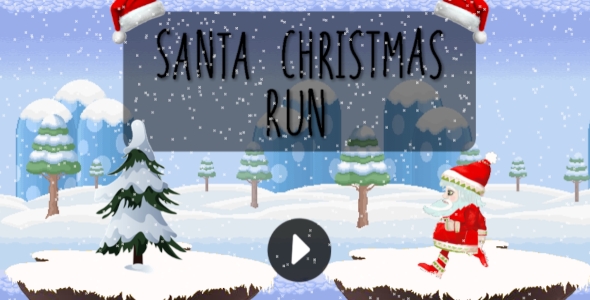 Santa Christmas Run - HTML5 Running Game