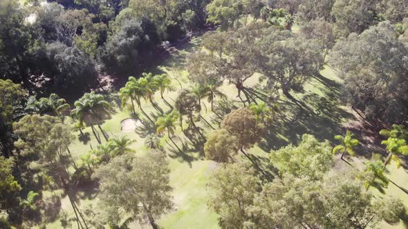 Aerial View of a Small Golf Course in Australia