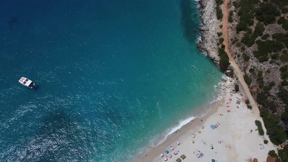 View of Gjipe Beach Albania