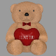 Teddy Bear and Heart - Quad Base Mesh - 3DOcean Item for Sale