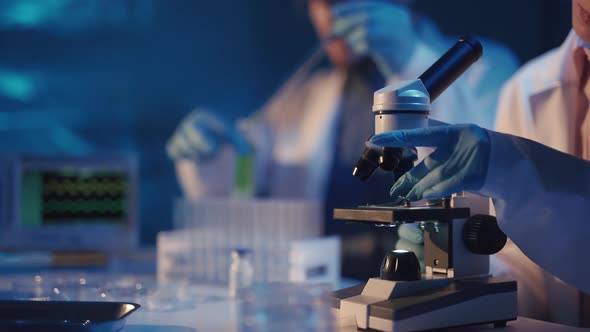 Scientists are Analyzing Samples in Medical Research Laboratory alt