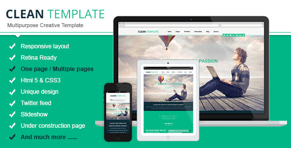 Clean Responsive Html Template