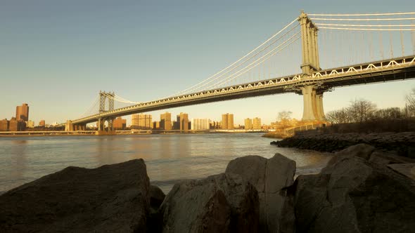 New York City Skyline Landmark Background