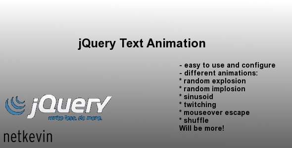 jQuery Text Animation
