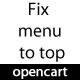 Opencart fix menu bar to top Vqmod - CodeCanyon Item for Sale