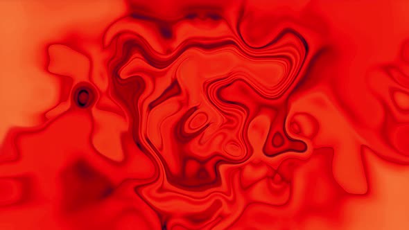 Splash red color ink liquid wavy animation. Vd 562