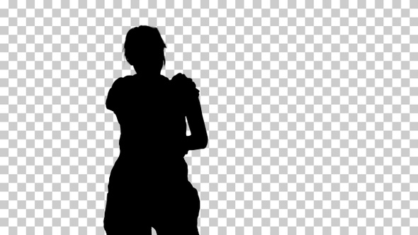 Silhouette Construction woman, Alpha Channel