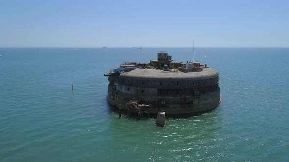 Old Abandoned Sea Fort in the Summer