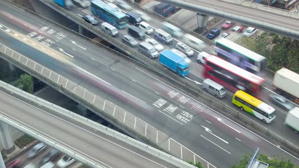 Heavy Traffic Jam  Hong Kong