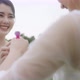 Funny Asian Lesbian Couple Wearing Diamond Ring To Lover. - VideoHive Item for Sale