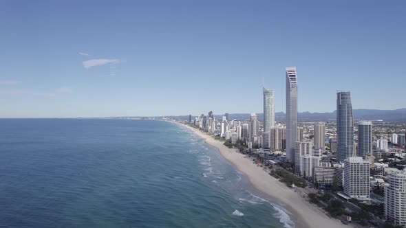 Luxurious Beachfront Hotel Accommodations At Surfers Paradise Beach In Gold Coast, Queensland, Austr