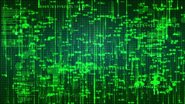 Technical Background Of Computer Binary Digital String Data Stream Program Code