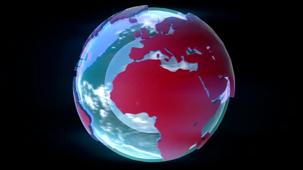 CG Earth rotating globe