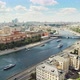 Moscow River Embankment Summer Aerial View - VideoHive Item for Sale