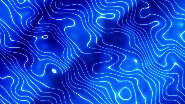 Shiny liquid line glowing. Glowing shiny line blue color wave abstract background. Vd 230