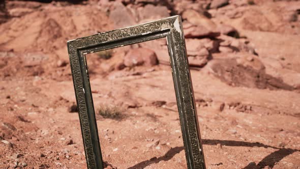 Very Old Wooden Frame in Grand Canyon