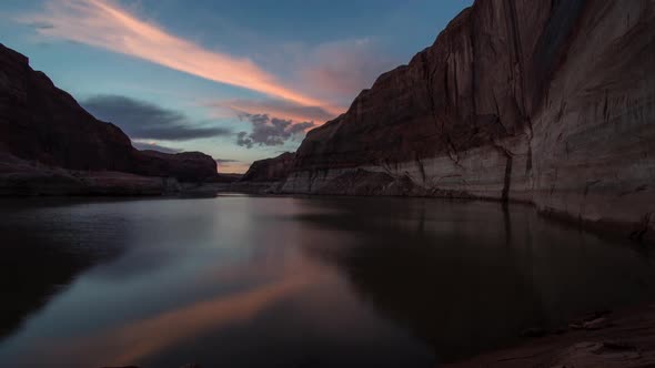 Time Lapse at Sunrise from Lake Powell