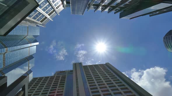 Beautiful building architecture around Bangkok city in Thailand