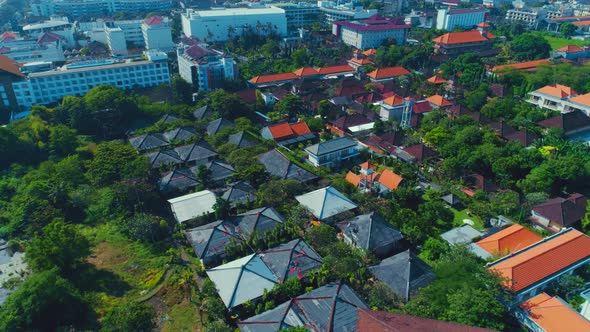 Flying Over The Colorful Exotic City