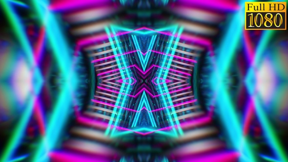 Abstract Kaleidoscope Vj Loops V12