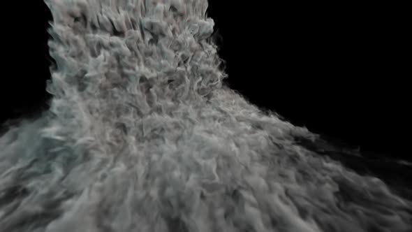 Looping  Smoke Flow With Alpha 