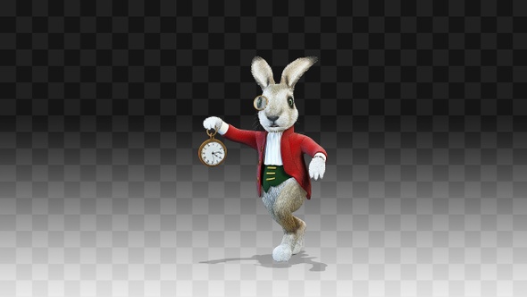 Rabbit Oliver Running Late