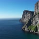 Drone flight above Atlanic ocean ,Norway,Lofoten Island, view from Kvalvika beach - VideoHive Item for Sale