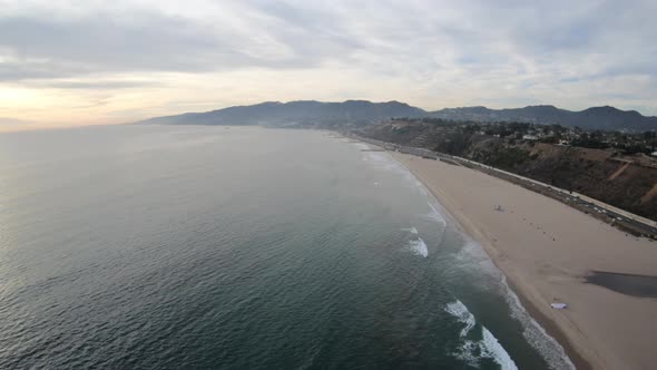 Will Rogers State Beach Pacific Palisades California Aerial View