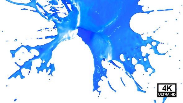 Blue Paint Drops Splash V3