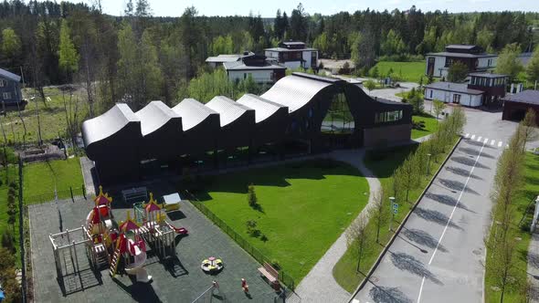 Aerial Video of an Expensive Country House